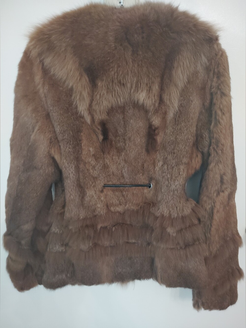 100 % Real Fox Fur Coat - 🦊 Women's Plush Winter Jacket Lapel Collar 🔥🔥🔥 - Picture 4 of 6
